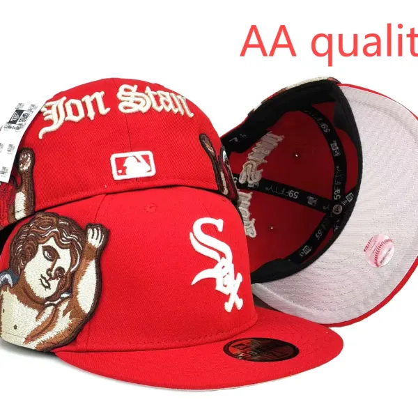 New Era x Jon Stan Chicago White Sox Red 59FIFTY Baseball Cap - 1