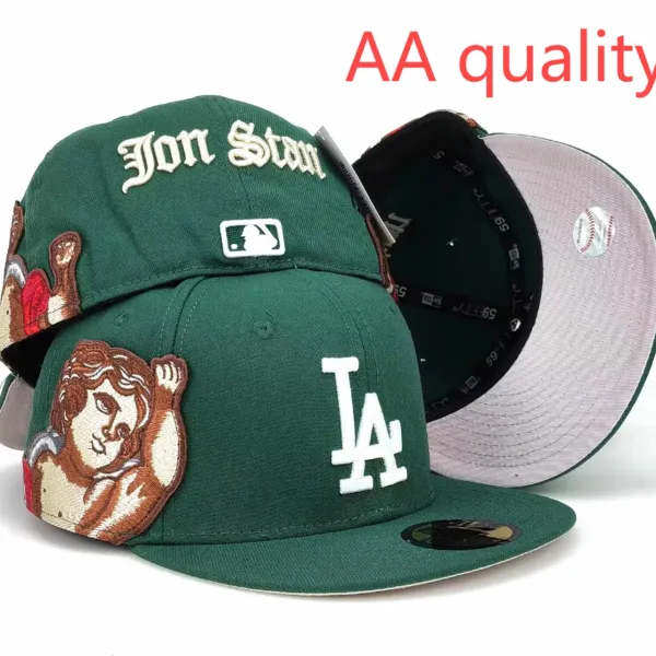 New Era x Jon Staple x MLB Los Angeles Dodgers Green Snapback Cap - 1