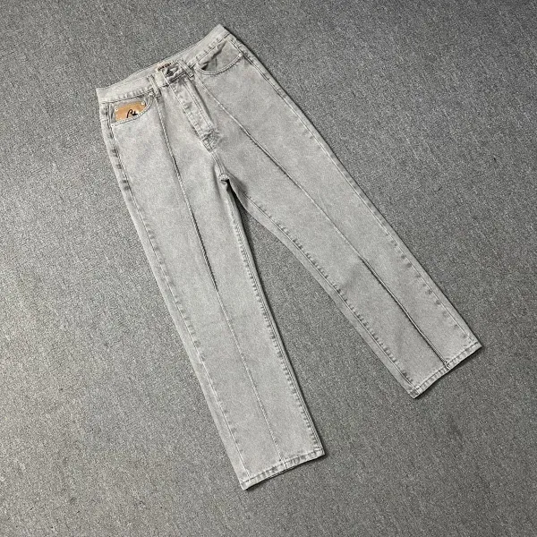 R13 Light Wash Straight-Leg Jeans - 1