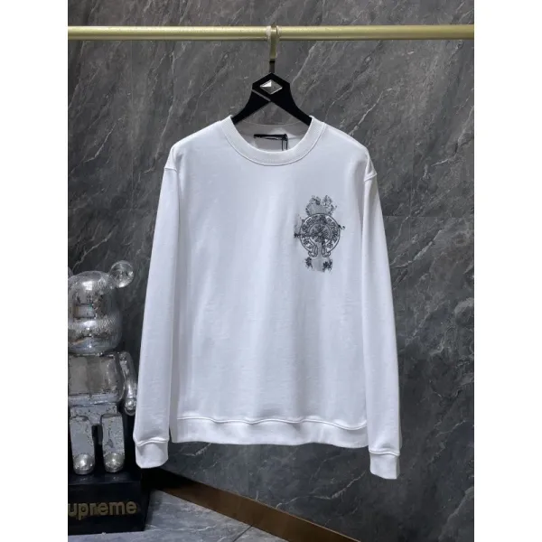 Versace Medusa Crest White Hoodie - 1