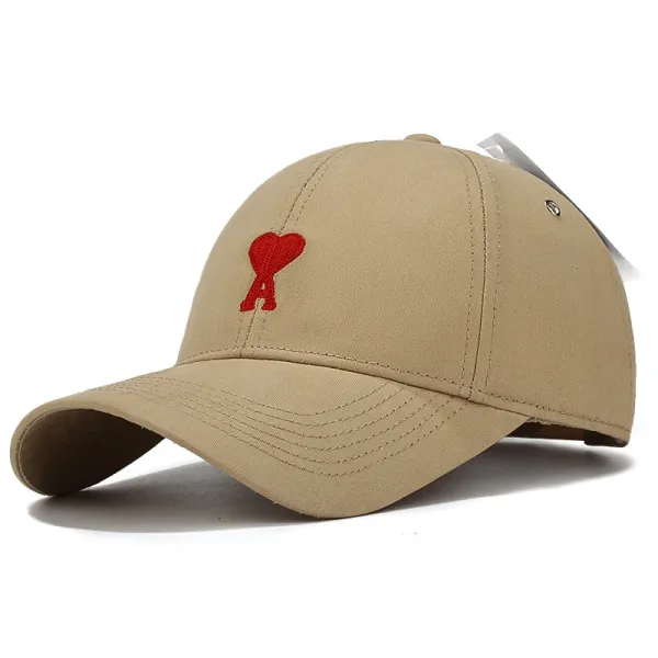 Comme des Garçons Play x Converse Heart Logo Beige Baseball Cap - 1
