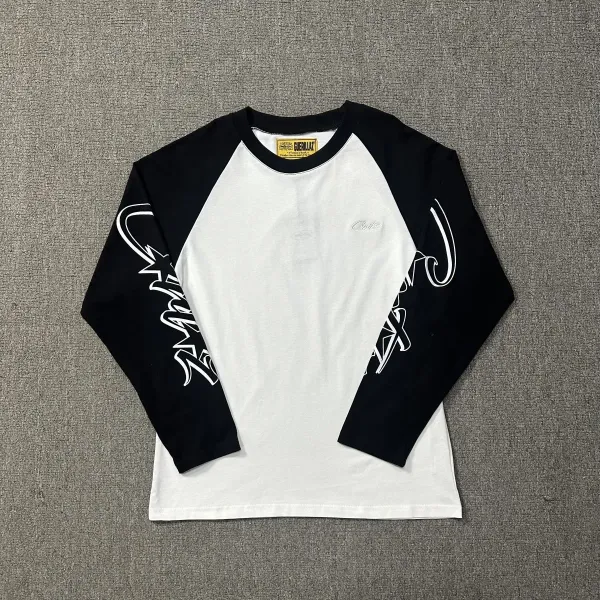 GuerrillaZ Raglan Long-Sleeve T-Shirt White/Black - 1