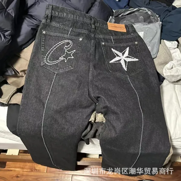 Curbalax Combat Trousers Black Cargo Pants - 8