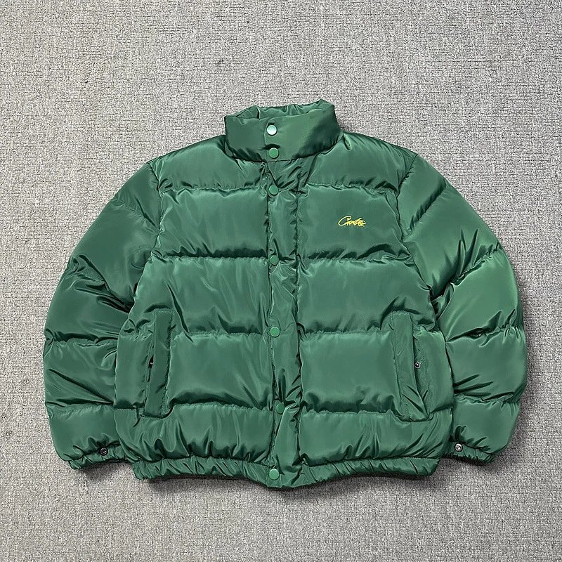 Embroidered Letter Hip-Hop Puffer Jacket