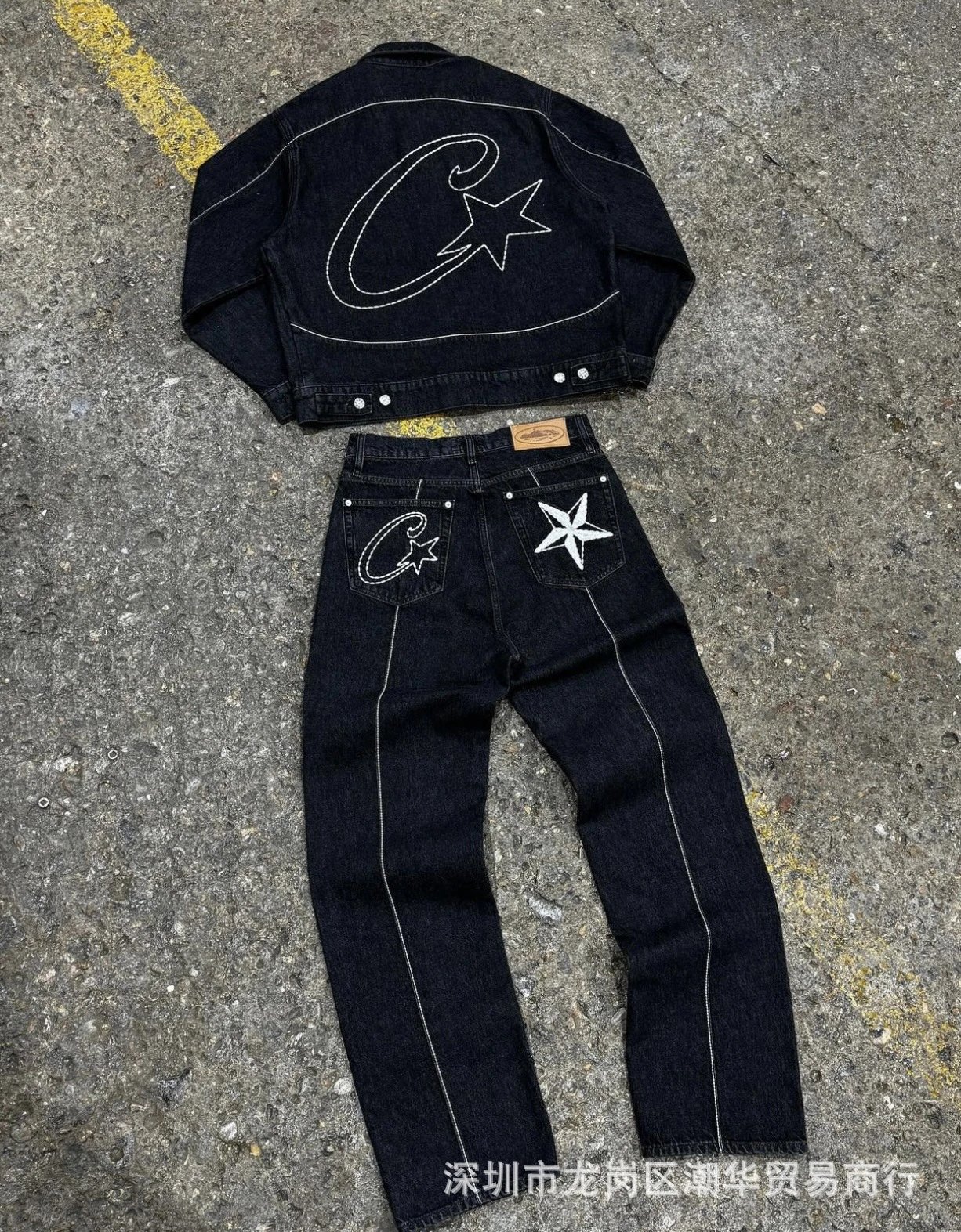 Curbalax Combat Trousers Black Cargo Pants - 9
