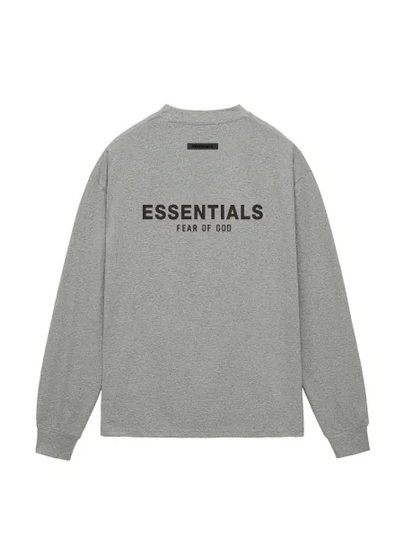 Fear of God Essentials Long Sleeve Tee White - 12