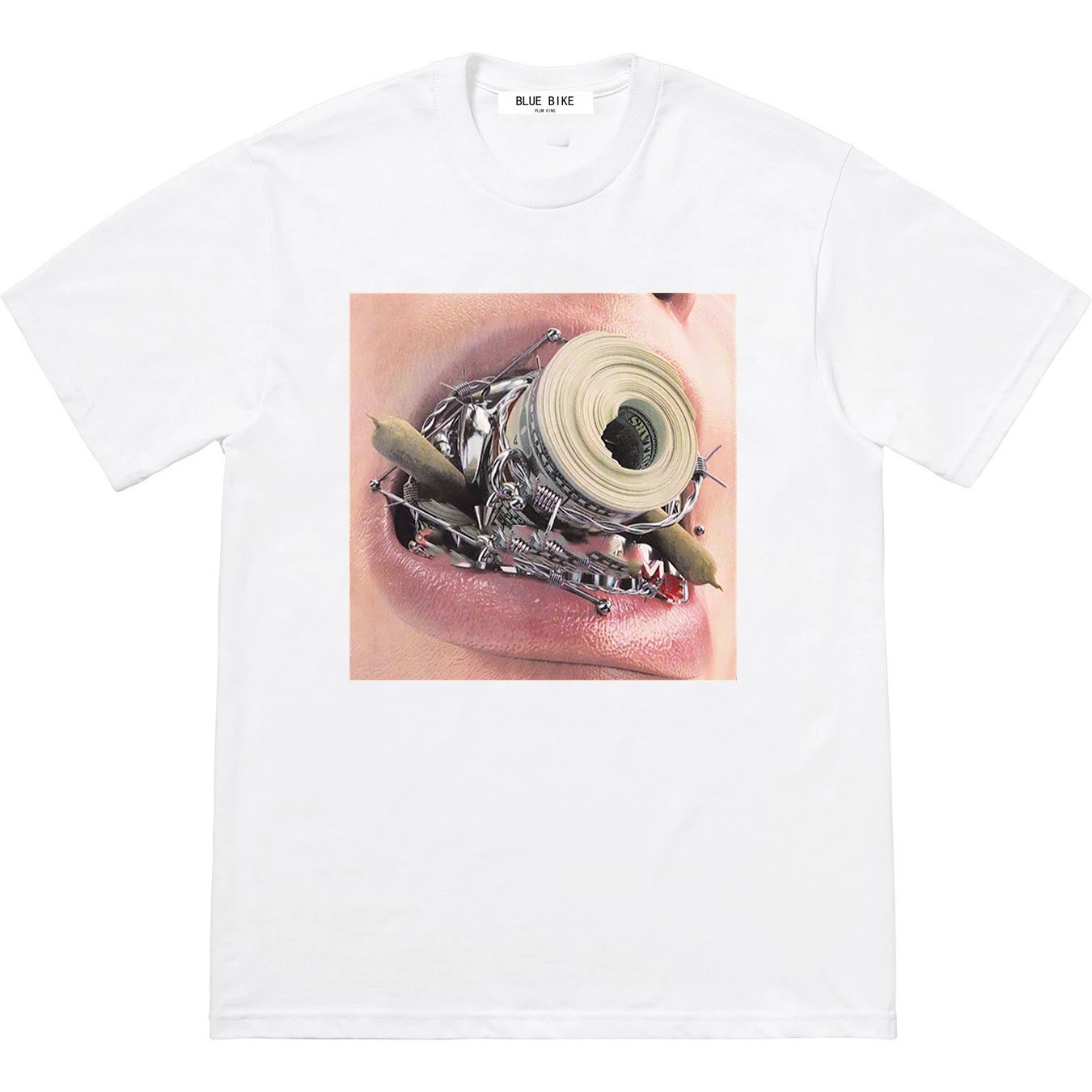 Zip Teeth Print T-Shirt