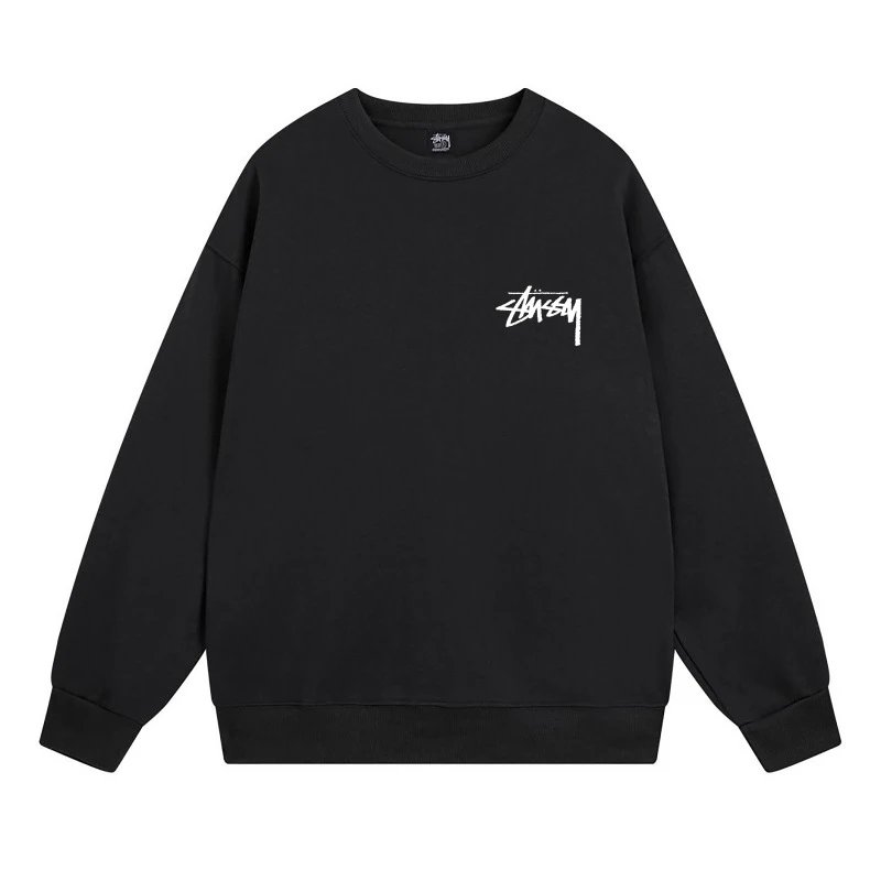 Stüssy Flame Logo Crewneck Sweatshirt Gray - 9
