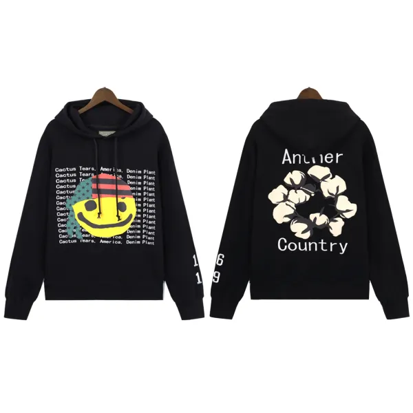 Another Country Cotton Wreath Hoodie All-Over Print Sweatshirt - 2