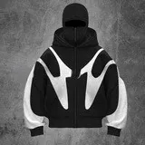 Off-White Diagonal Arrow Hoodie Black and White - 1