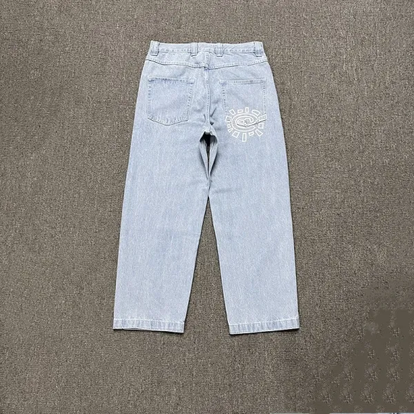 Off-White x Levi's Sun Graphic Straight-Leg Jeans Light Blue - 1