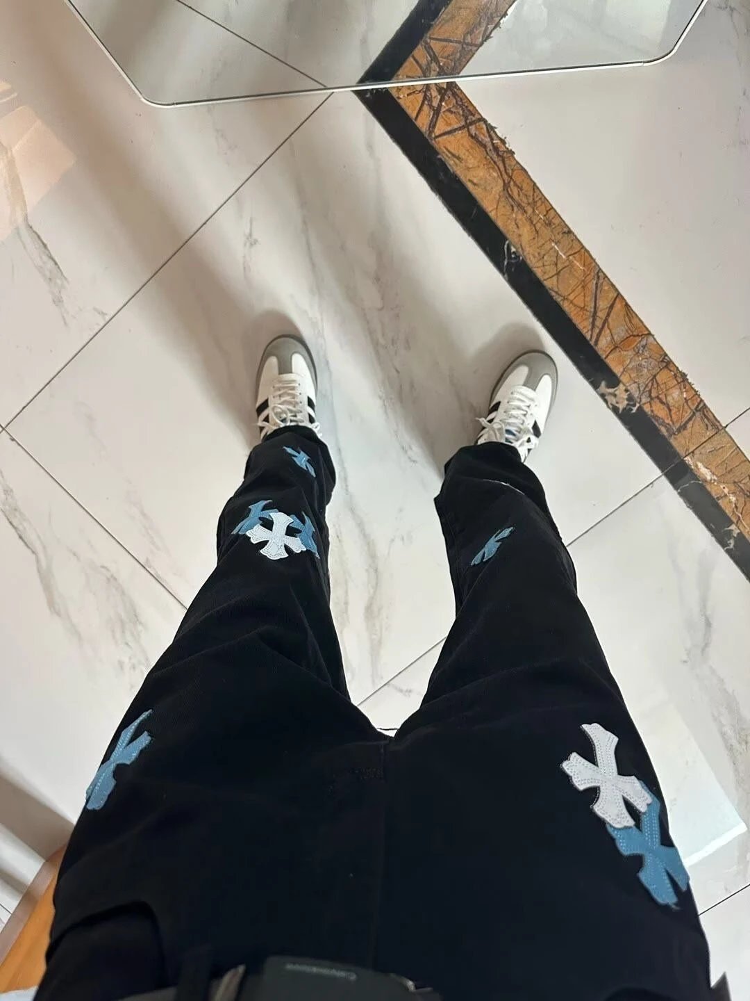 Chrome Hearts x Levi's Cross Embroidered Black Jeans - 11