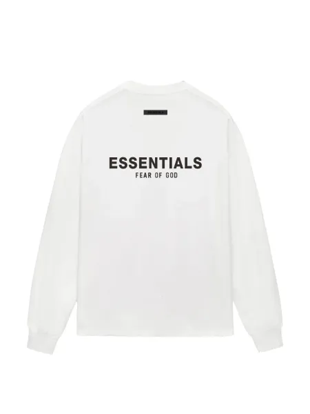 Fear of God Essentials Long Sleeve Tee White - 1