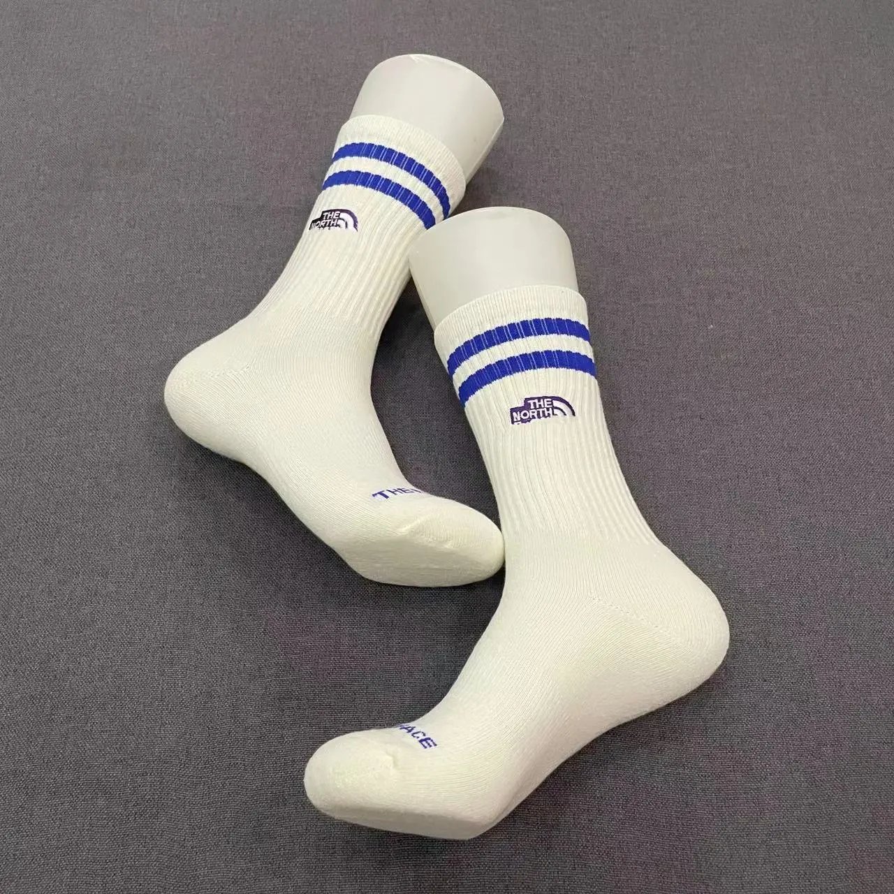 The North Face Socks Ribbed crew with contrast double stripes image 3