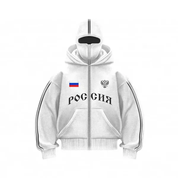 Russia National Team Inspired Hoodie White - 1