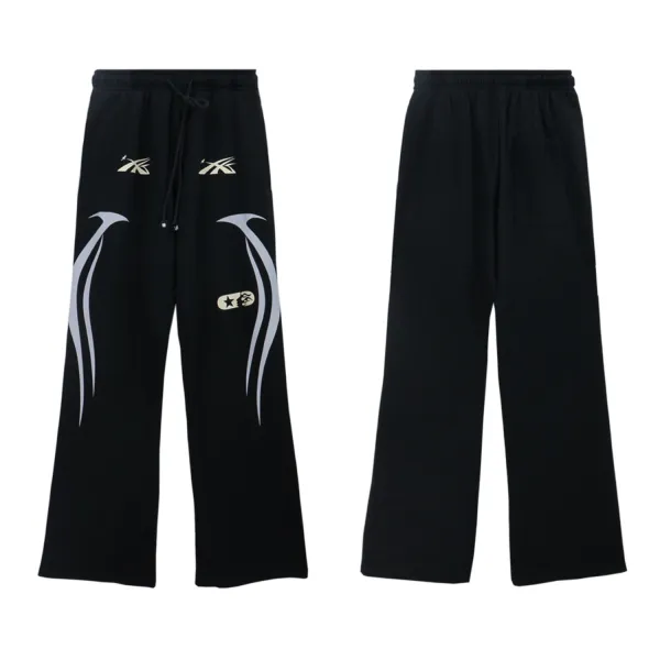 Hellstar Flame Logo Sweatpants Black - 22