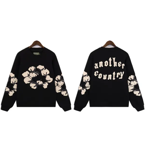 Another Country Cotton Wreath Hoodie All-Over Print Sweatshirt - 38