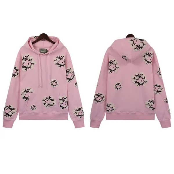 Another Country Cotton Wreath Hoodie All-Over Print Sweatshirt - 34