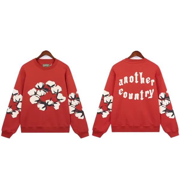 Another Country Cotton Wreath Hoodie All-Over Print Sweatshirt - 39