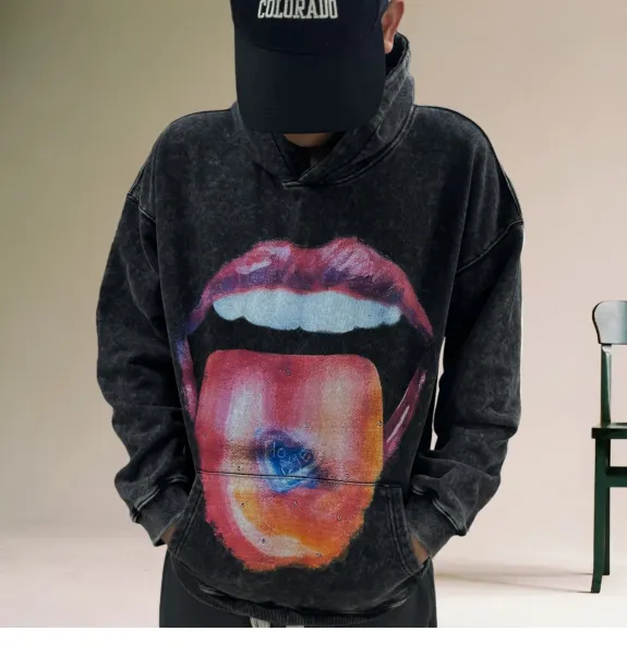 Dead Inside Graphic Hoodie Black - 19