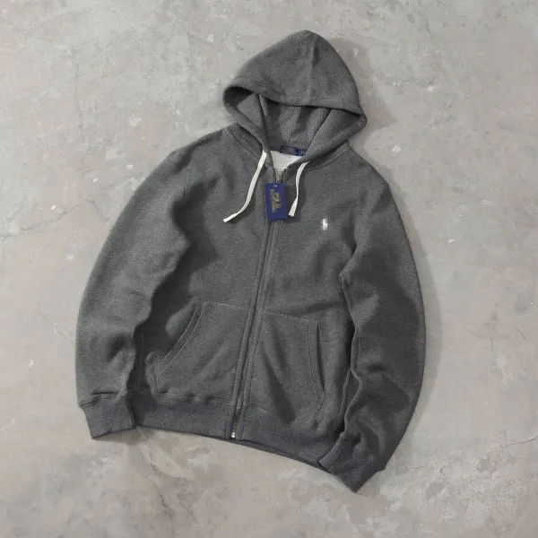 Polo Ralph Lauren Classic Full-Zip Hoodie Gray - 1