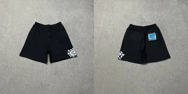 NTS Always x Unknown Artist Graphic Shorts Black - 1