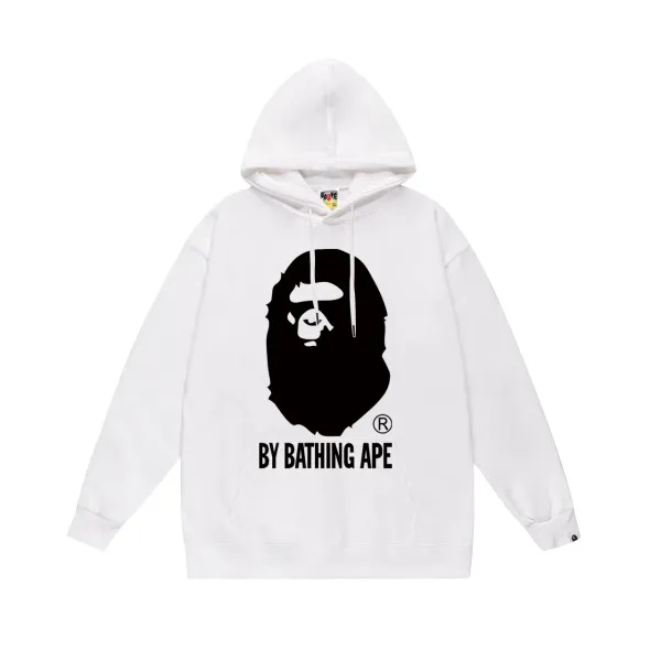A Bathing Ape Classic Ape Head White Hoodie - 1