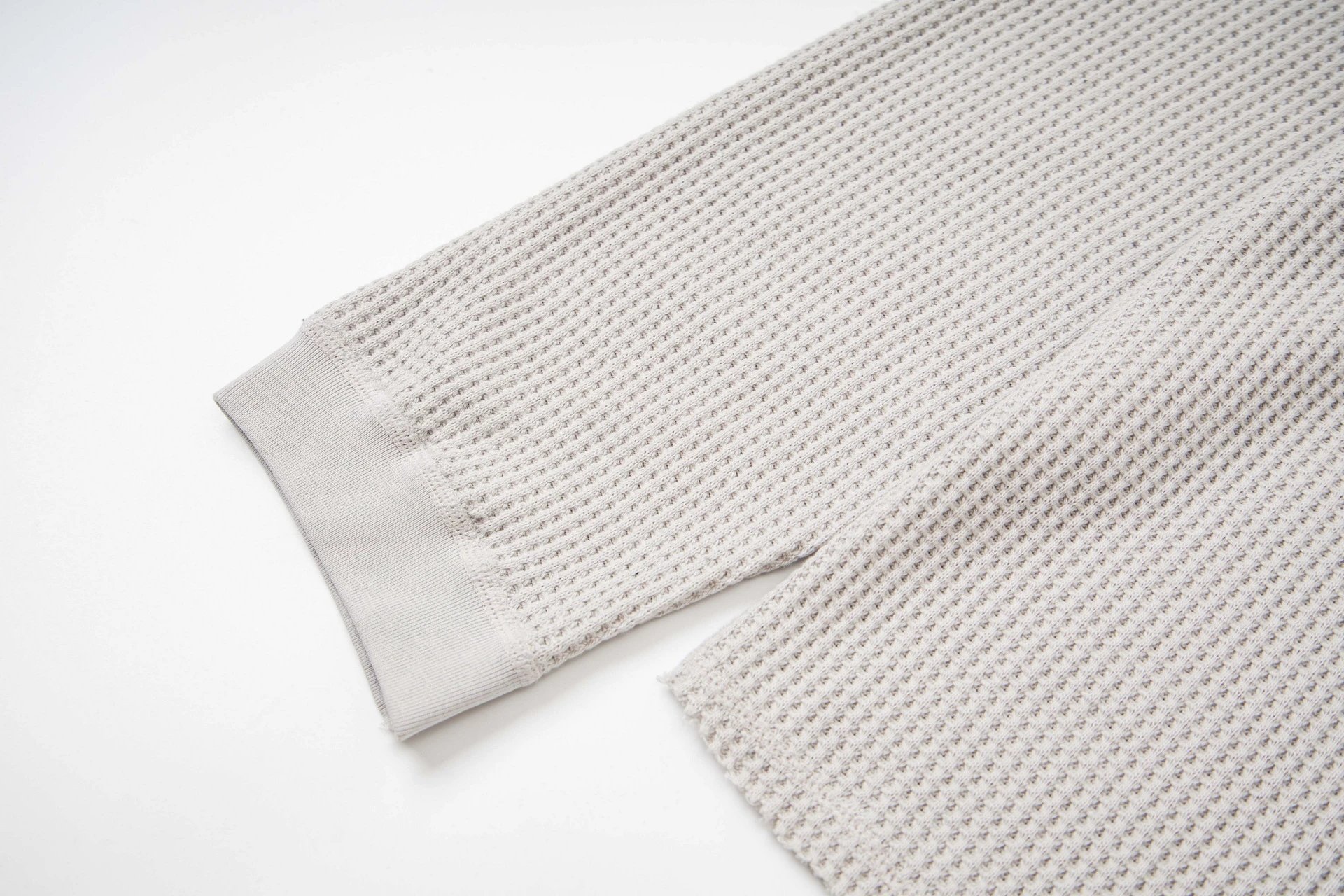 Stüssy Waffle Knit Long Sleeve Tee Navy - 5