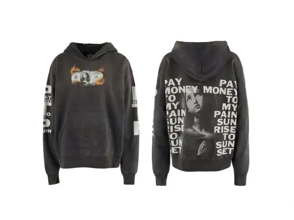 Off-White Pay Money to My Pain Hoodie Black - 1