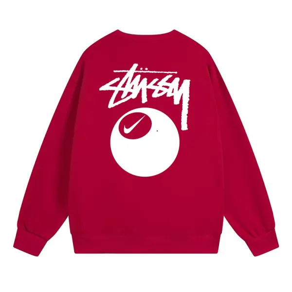 Stussy x Nike Collaboration Graphic Hoodie Red - 1
