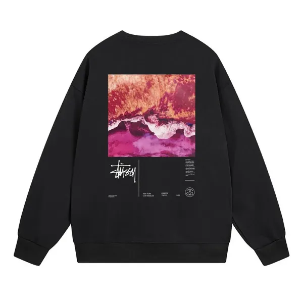 Stüssy x Chanel Collaboration Graphic Hoodie Black - 1