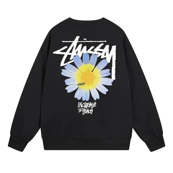 Stüssy Daisy Graphic Hoodie Black - 1
