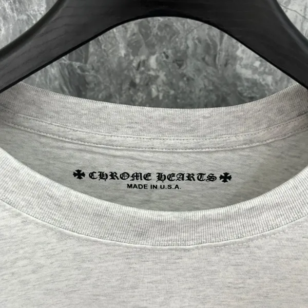 Chrome Hearts x Unknown Artist Long Sleeve T-Shirt Gray Multicolor Graphic Print - 10