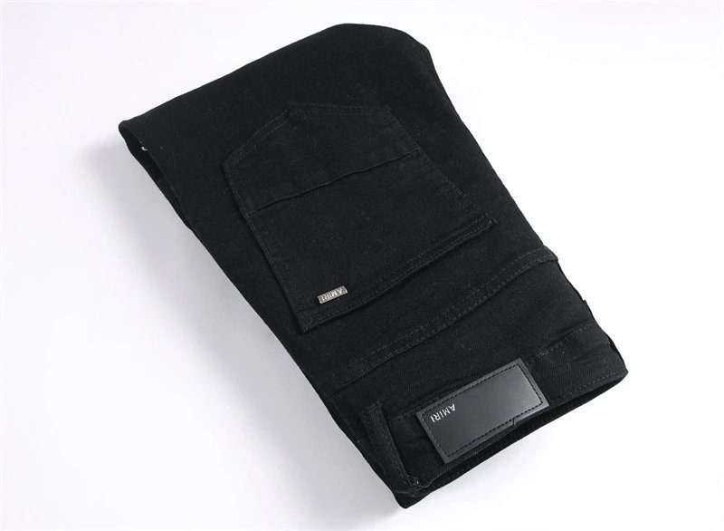 Amiri Black Distressed Patchwork Jeans - 17