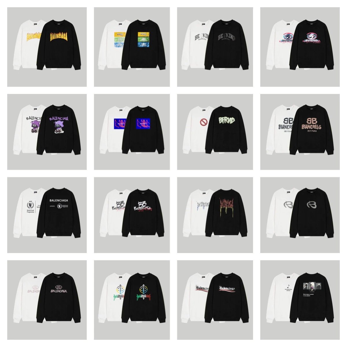 Balenciaga Logo Print Black Hoodie - 3
