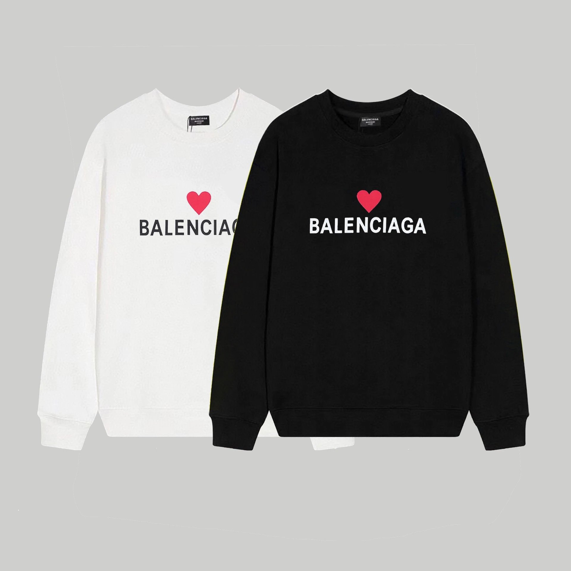 Balenciaga Logo Print Black Hoodie - 8