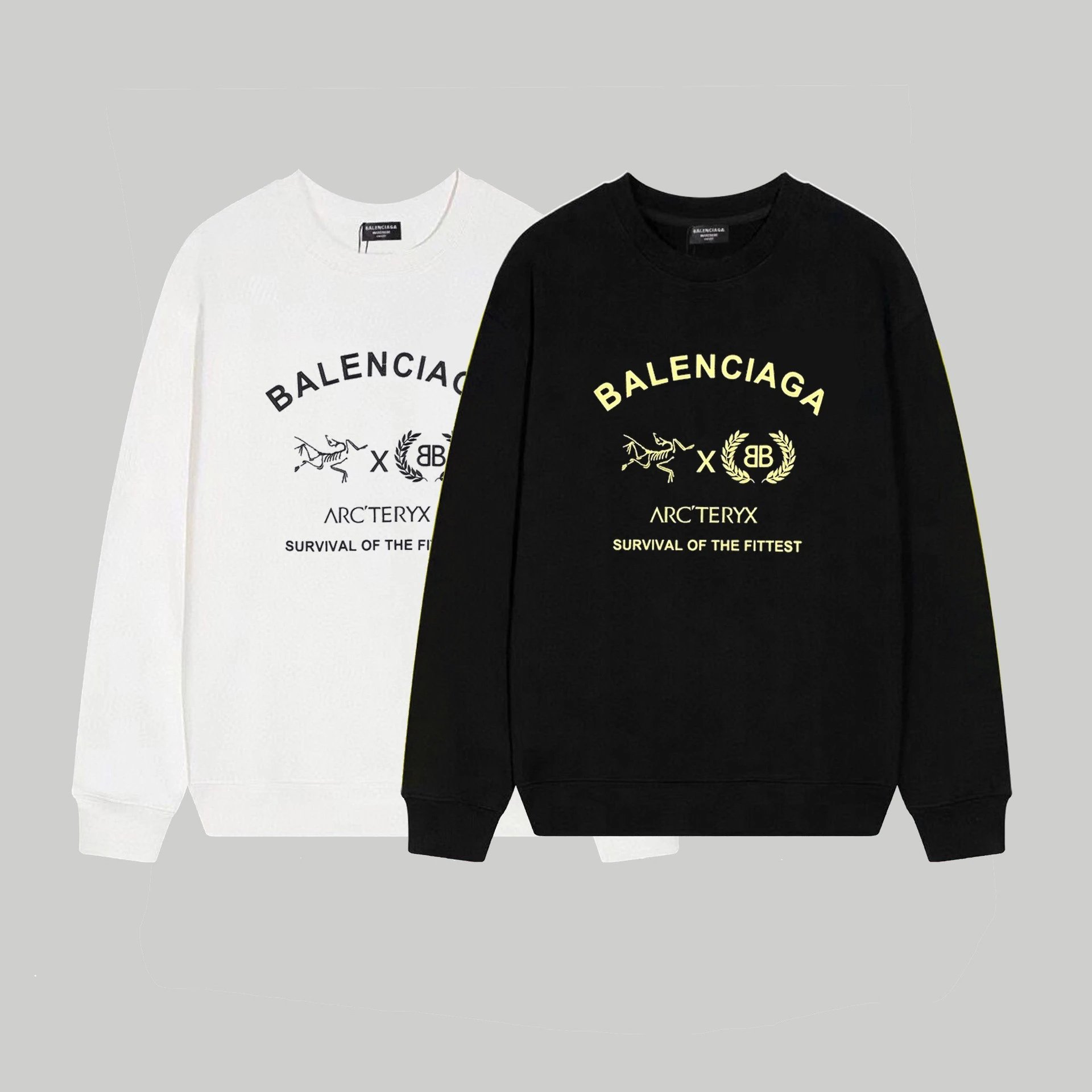 Balenciaga Logo Print Black Hoodie - 13