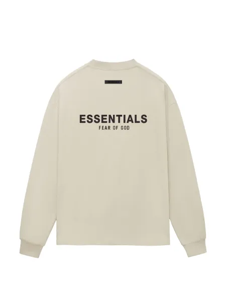 Fear of God Essentials Long-Sleeve Tee Beige - 1