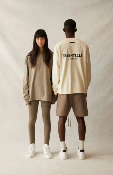 Fear of God Essentials Long Sleeve Tee White - 14