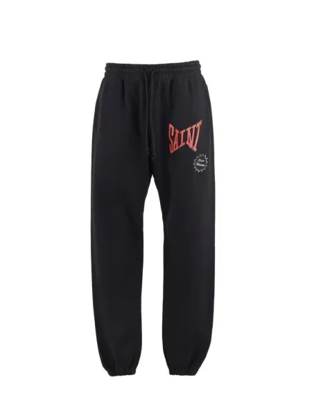 Saint Laurent Saint Logo Sweatpants Black - 1