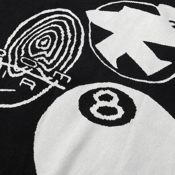 Stüssy varsity jacket black white gold - 6