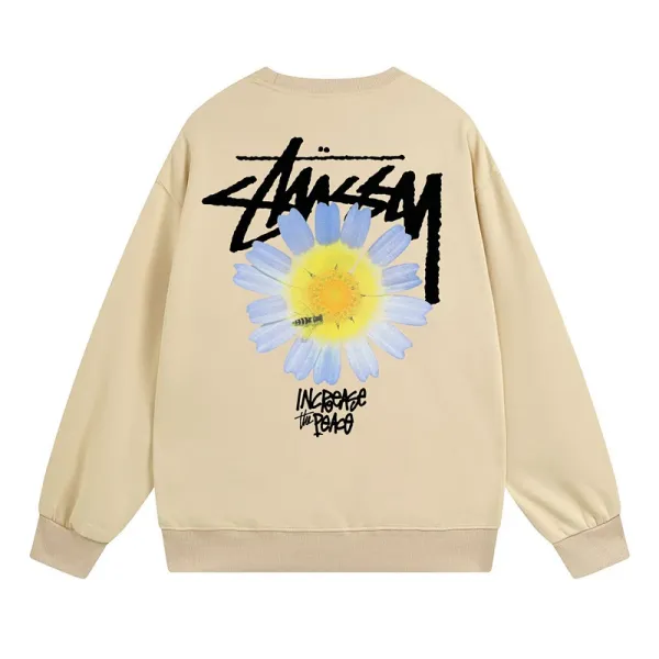 Stüssy Daisy Graphic Hoodie Beige - 1