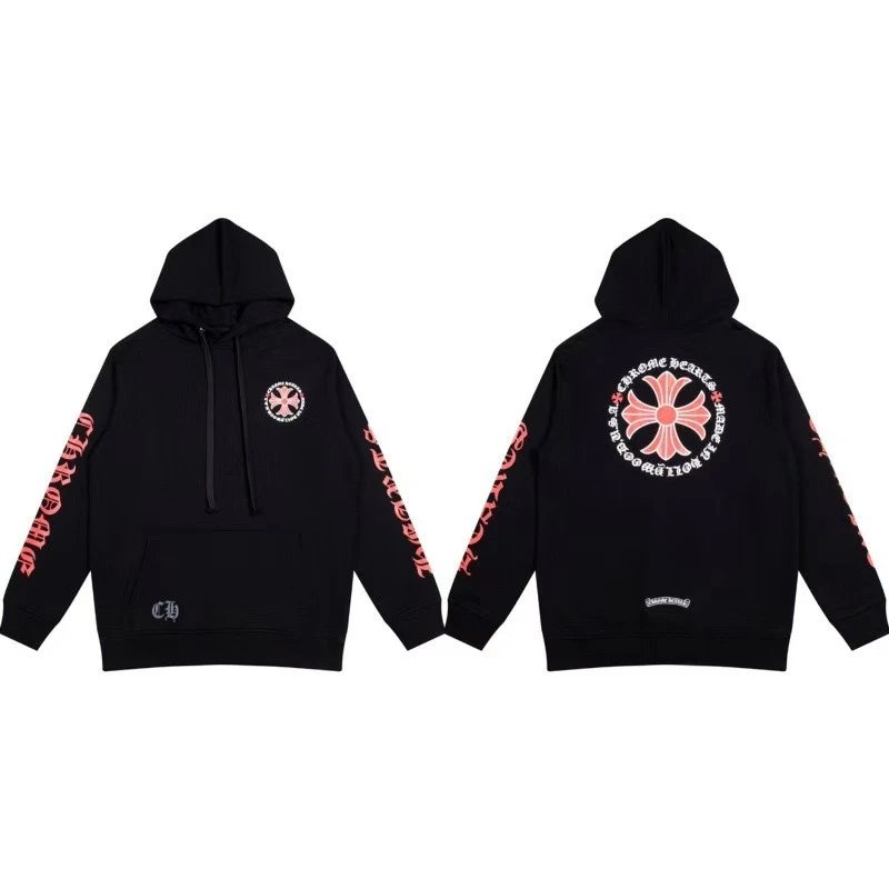Chrome Hearts Cross Logo Hoodie Black - 1