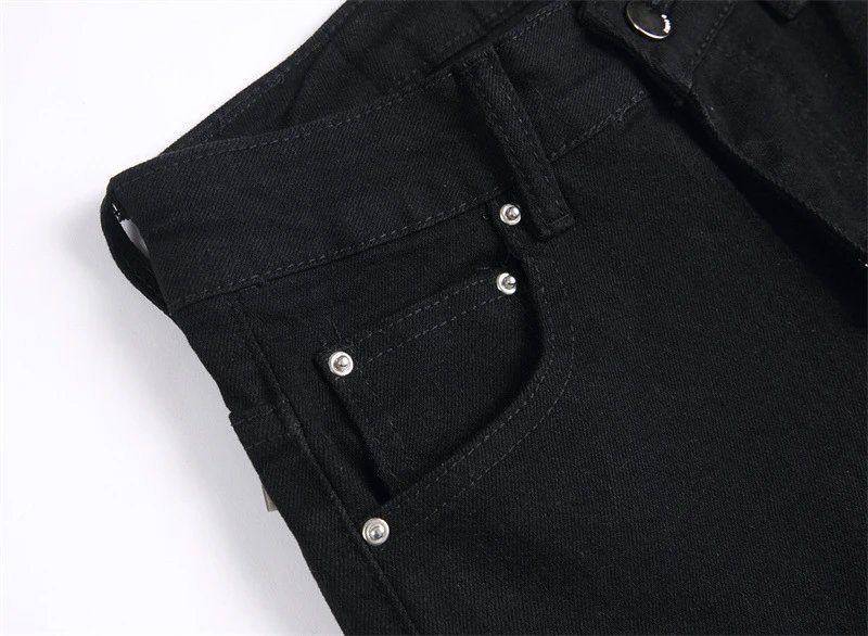 Amiri Black Distressed Patchwork Jeans - 7