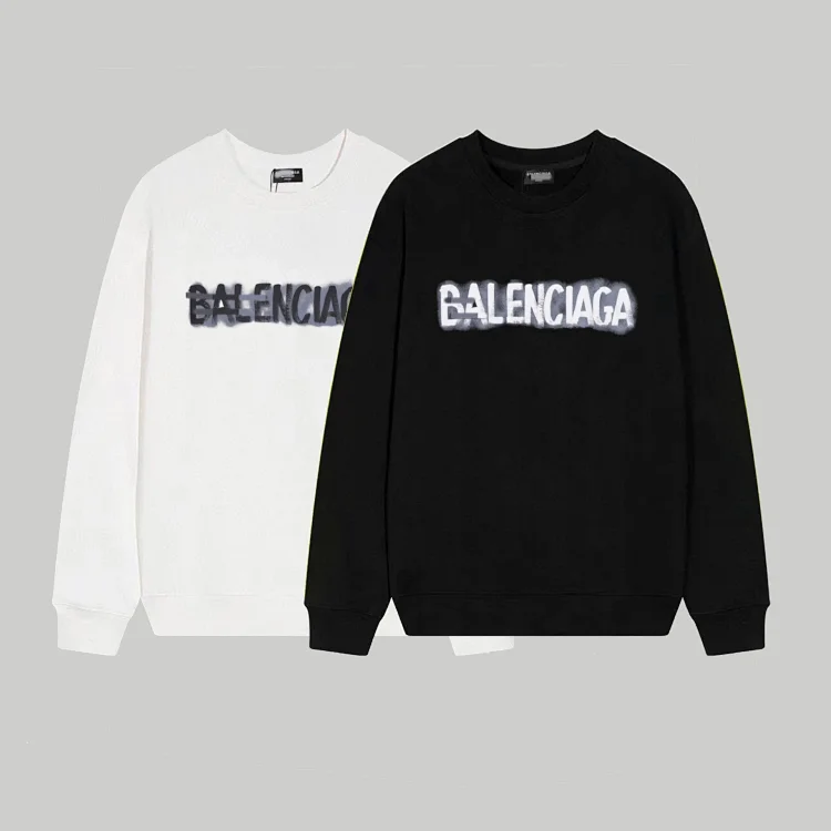 Catalog seller-listing image: Graffiti-letter heavyweight long-sleeve top — B listing; not warehouse QC