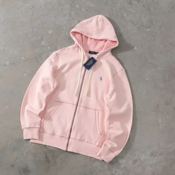 Polo Ralph Lauren Classic Zip-Up Hoodie Pink - 1