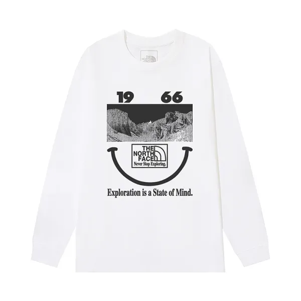 The North Face 1966 Smiley Exploration Long-Sleeve T-Shirt White - 1