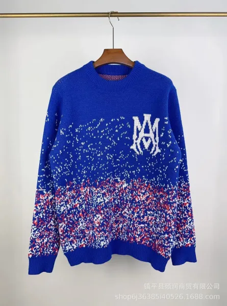 MM6 Maison Margiela Knit Sweater Blue Multicolor - 1