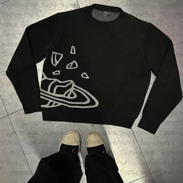 Vivienne Westwood Orb Knit Sweater Black - 1
