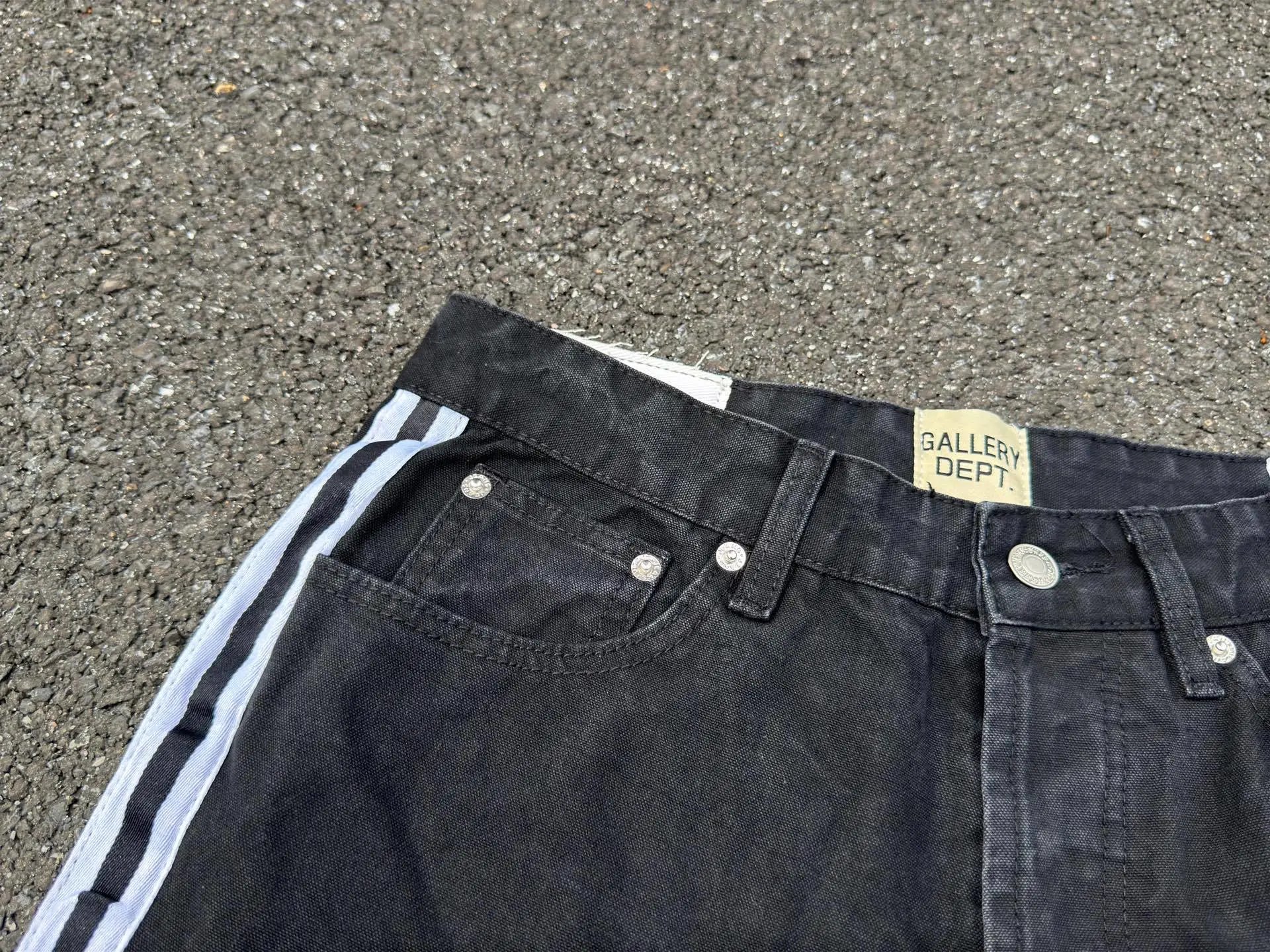 Off-White x Denim Patchwork Flared Jeans Multicolor - 14